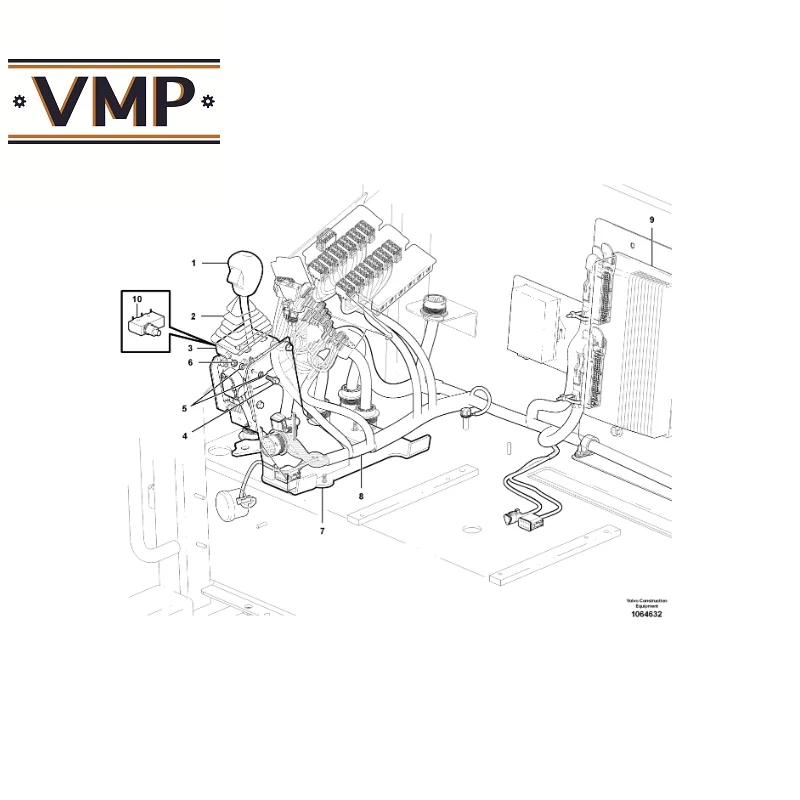 VOE16684675 - Gear Shifter for G930B, G940, G946, G930C, G946B, G970, G976, G960 Motor Graders - ORG