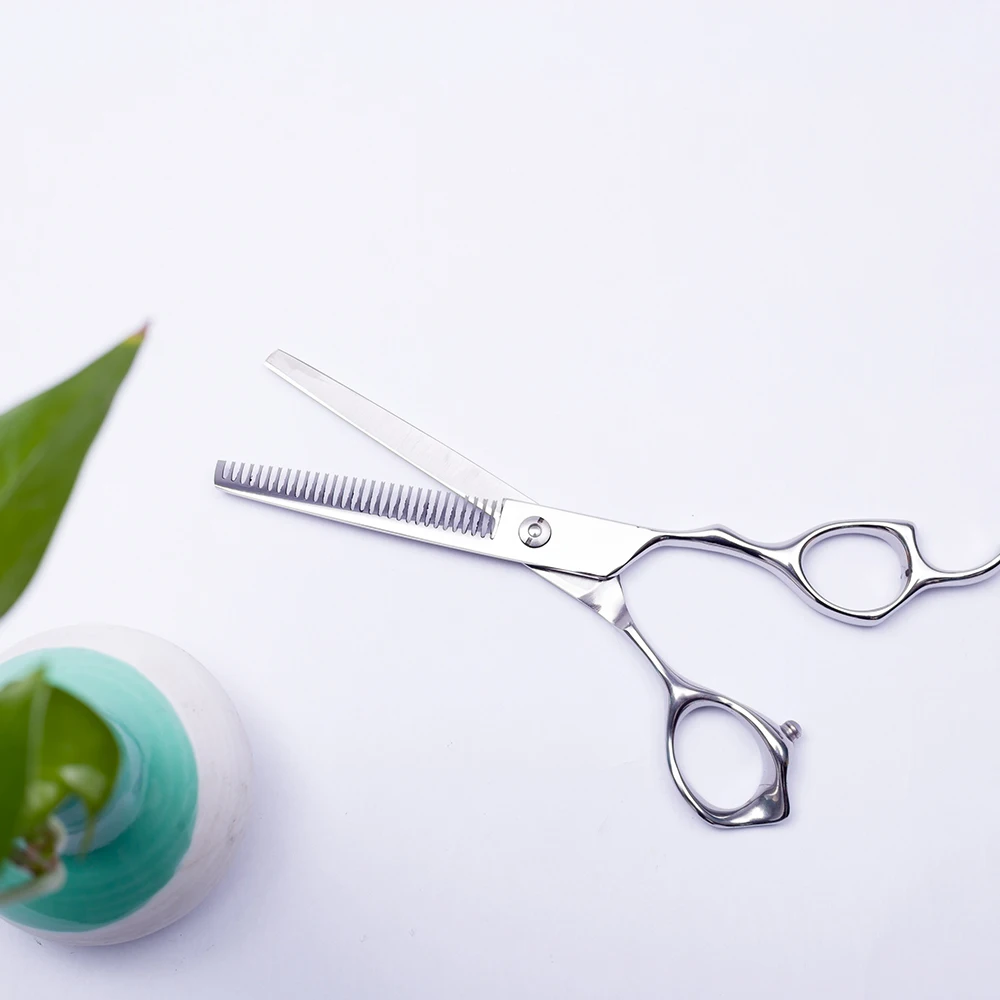 
The Best Silver Color Stainless Steel Profession Haircutting Shears Hair Cutting Scissors 