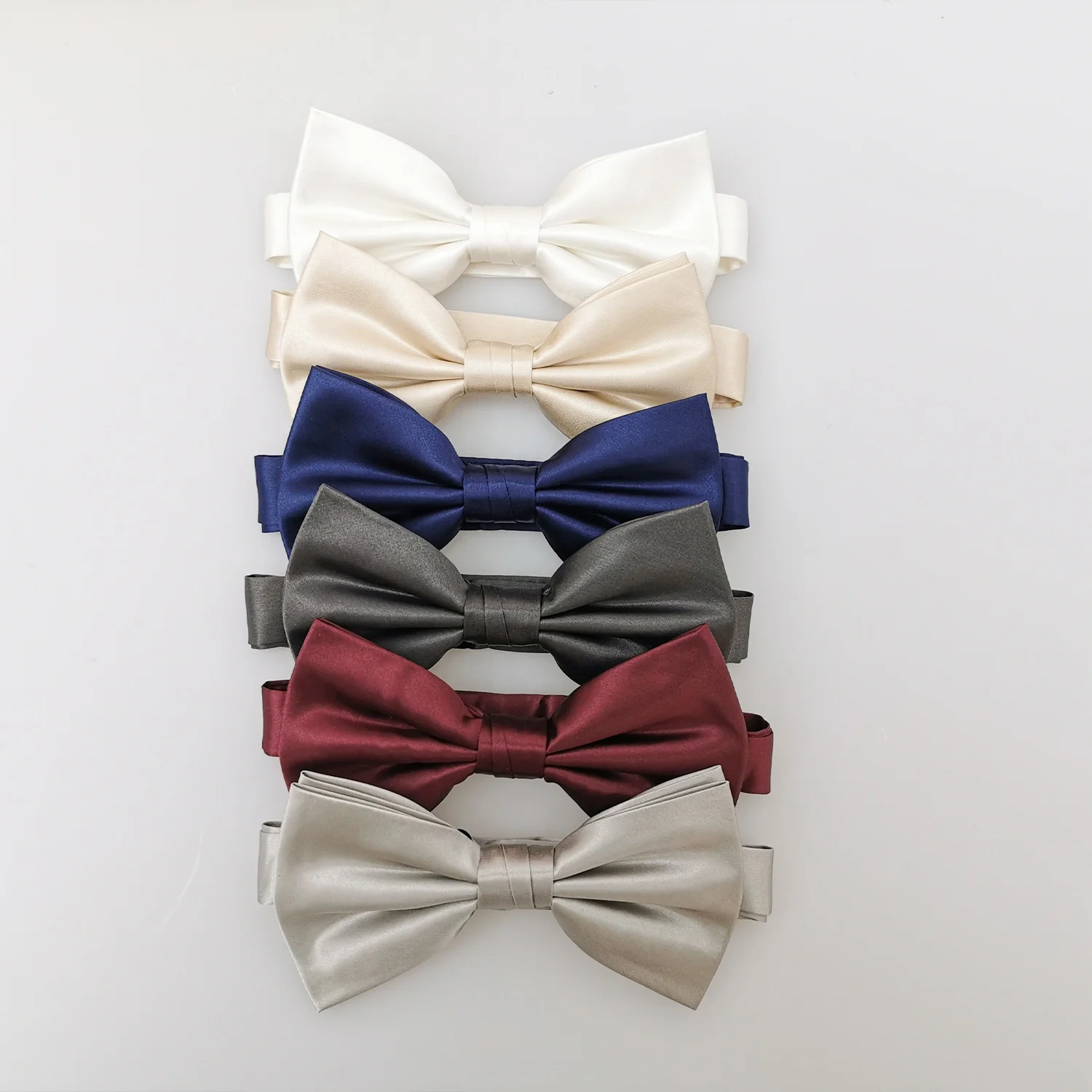 Luxury 100% real silk bow tie 16momme 19momme 22momme accept customised
