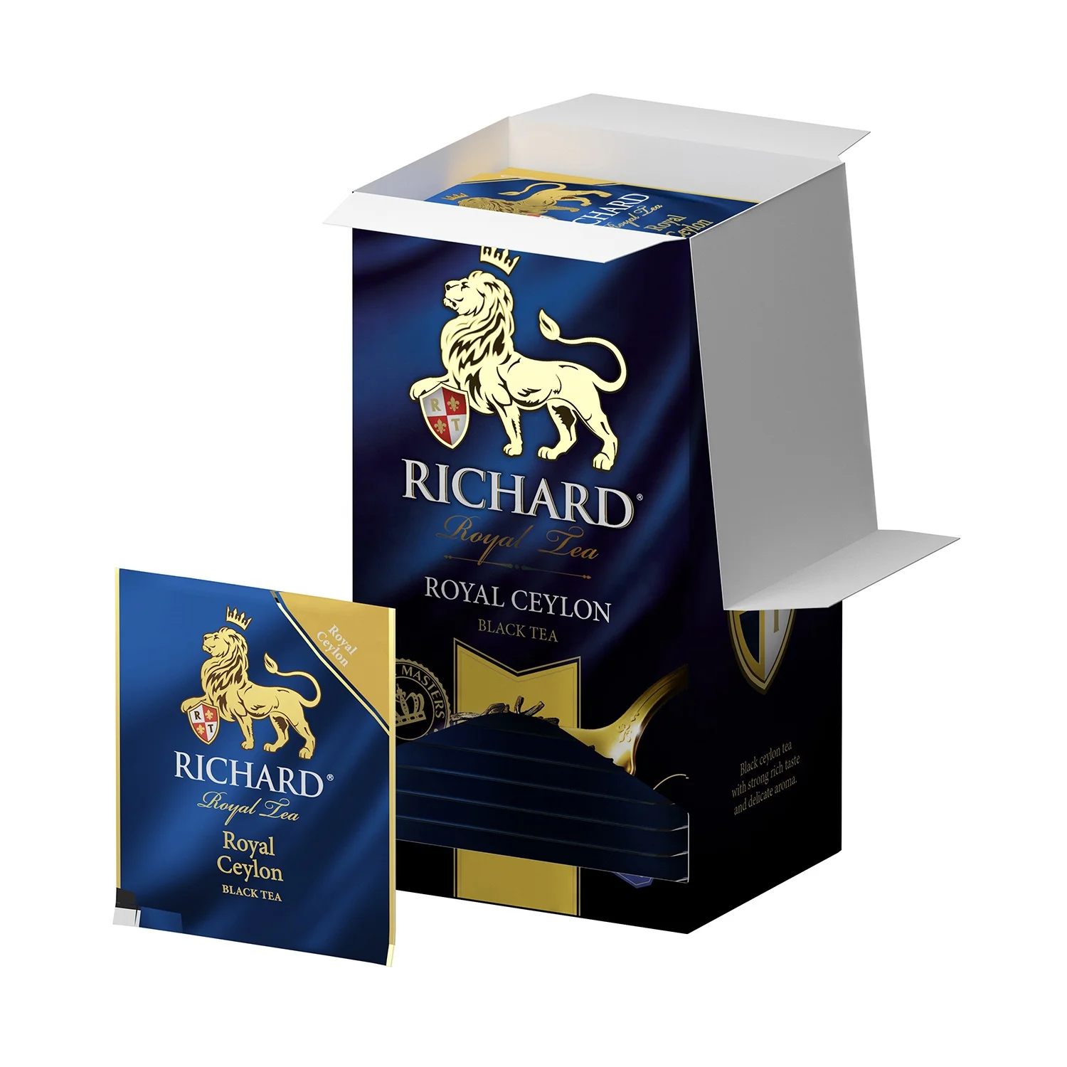 
Pure Ceylon Tea RICHARD with Royal Classic Taste, Perfect Natural Blend for Everyday Pleasure, Individual Bagged Sachets 25Pcs 
