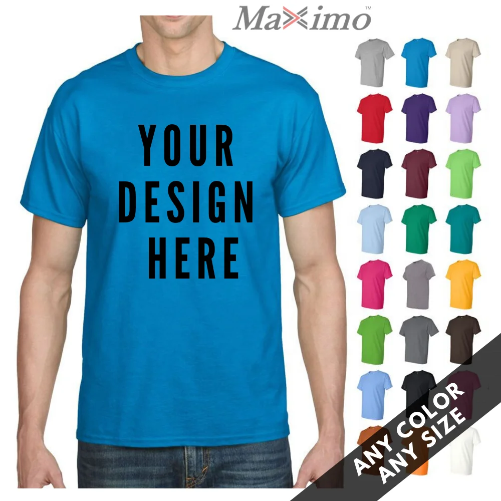 Low Cost High Quality Cotton T Shirt Customized Screen Printing Logo