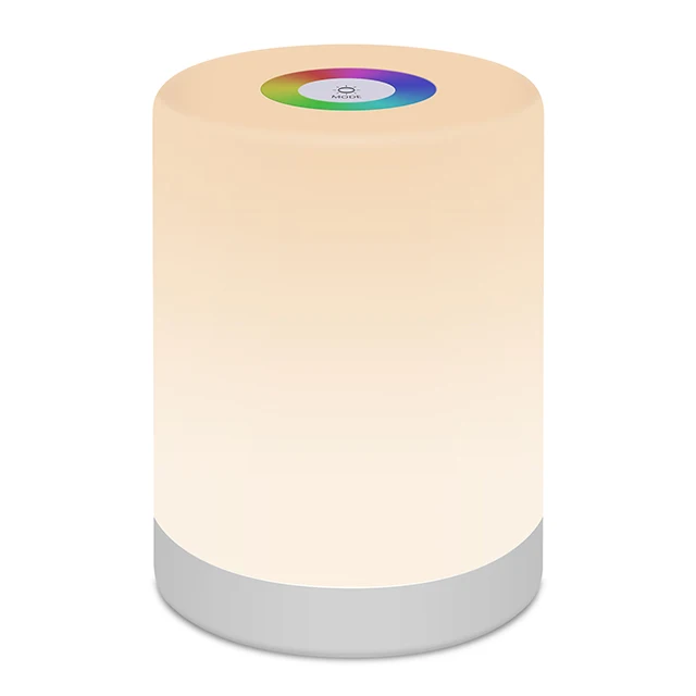 LED Nursery Night Lights for Kids USB Rechargeable smart touch colorful light Lamps  baby night light desk lamp for home