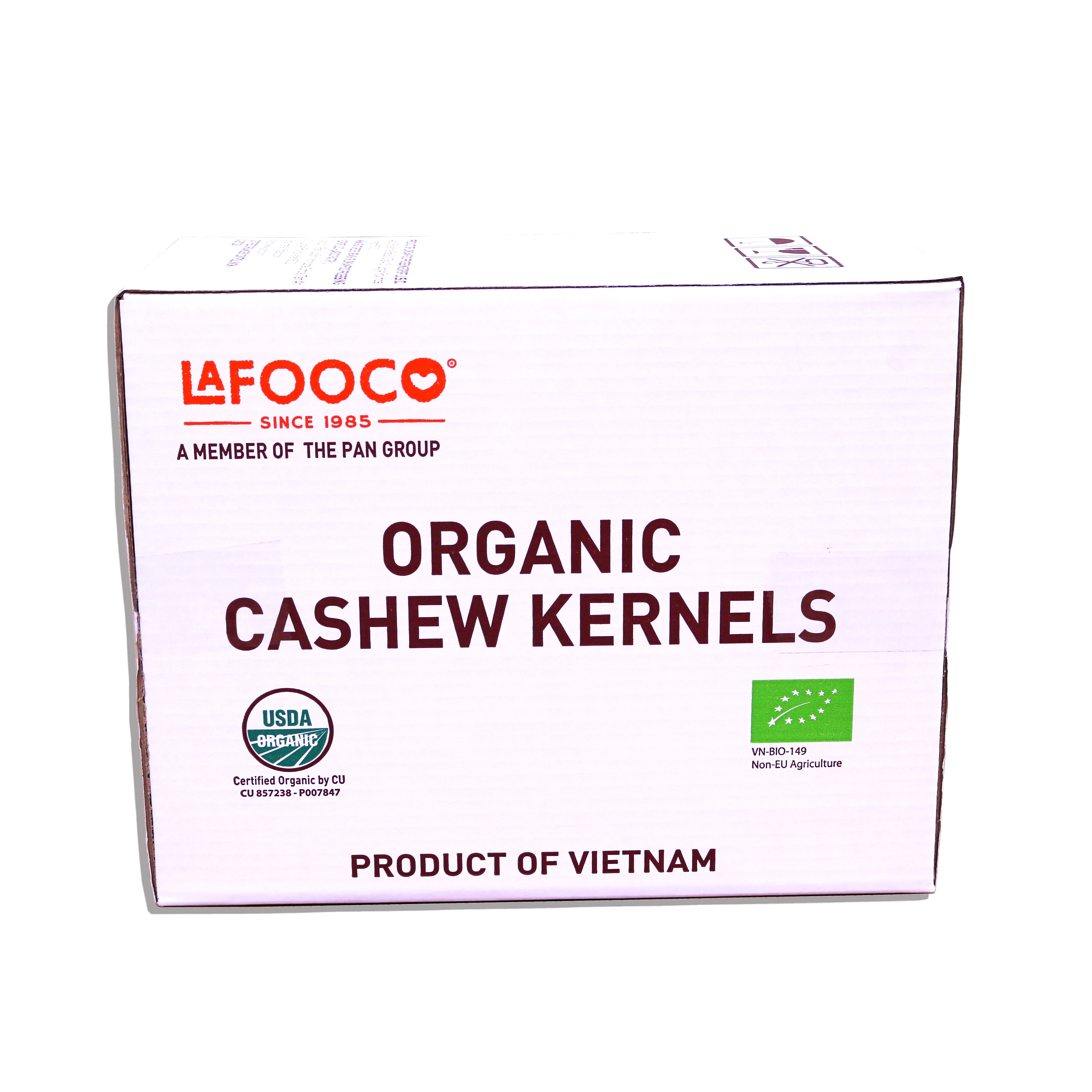 Organic W320 Vietnam Cashew Nuts Pack Bulk In Carton Natural Healthy Nutrition Net Weight 50LBS