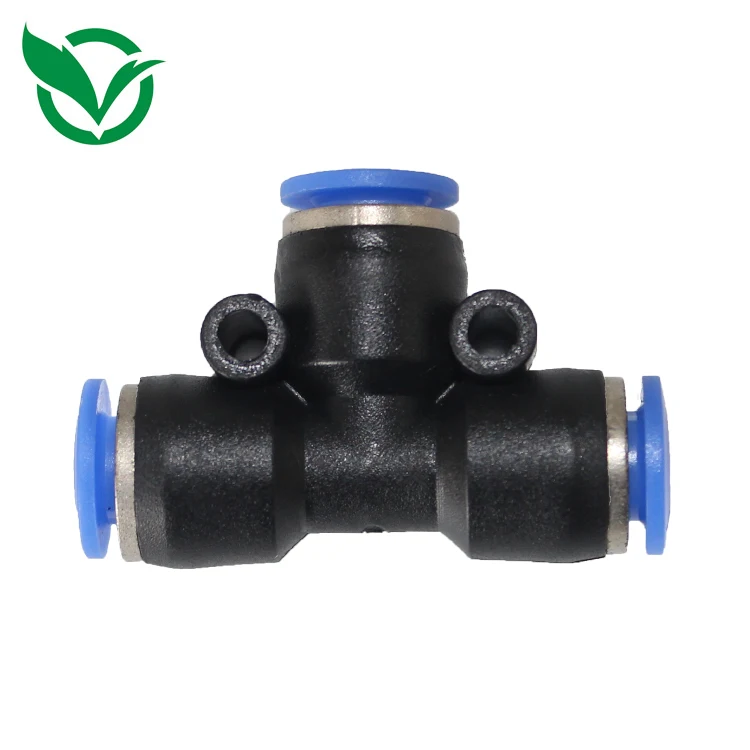 Low Pressure Water Spray Sanitizer Push-in Slip Lock Misting Nozzle Pipe Fitting Tee