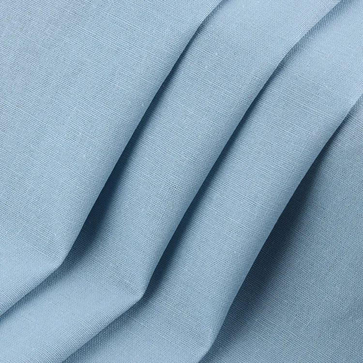 Organic plain dyed Flax Linen Fabric Wholesale customize Good Quality Cotton Linen Blend Fabric For Home Textiles And Garment