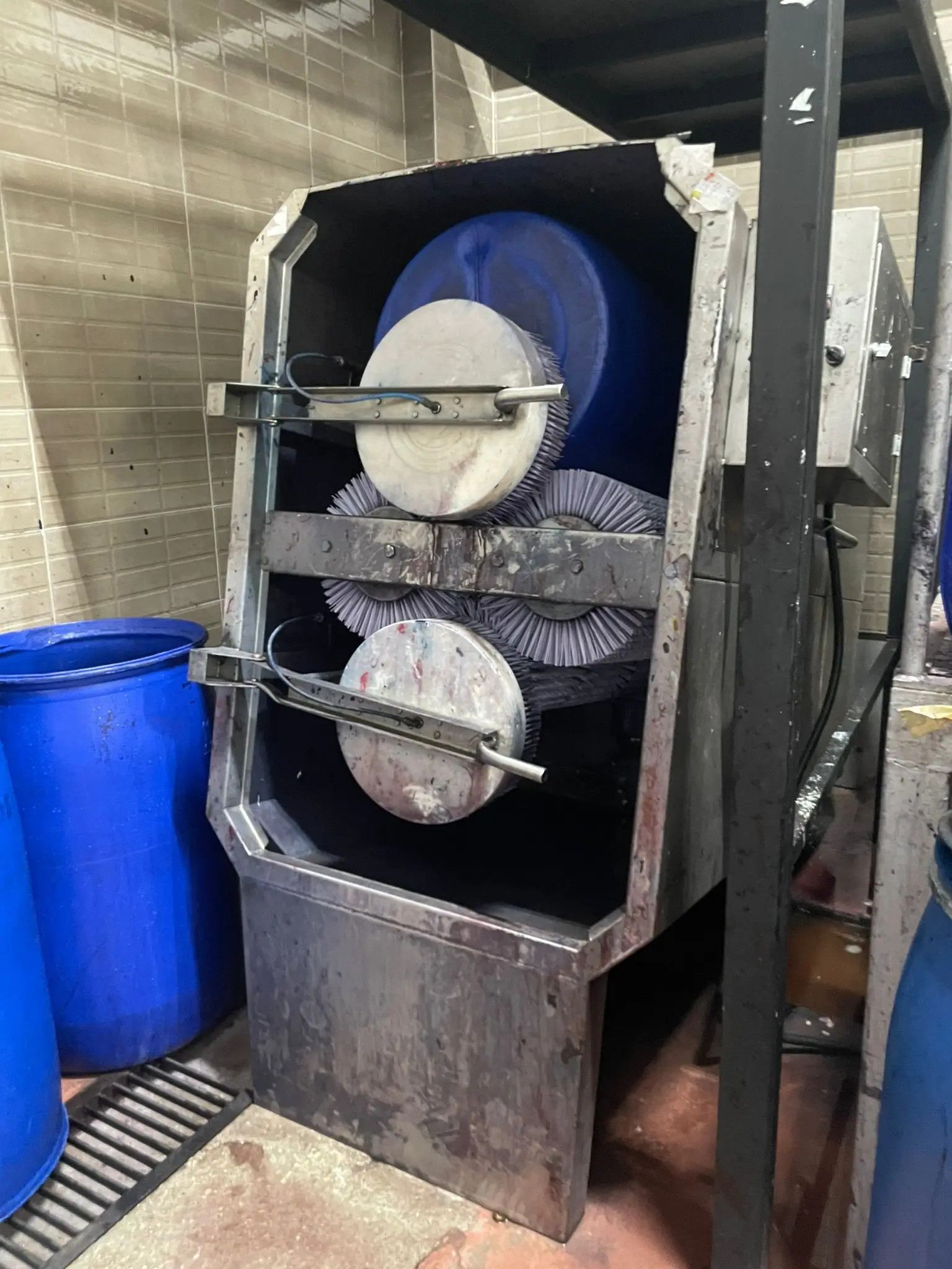 Dye Kitchen Drum Barrel Washing Machine 304 Stainless Steel 2 Years  Warranty