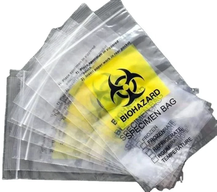 Biohazard specimen bag
