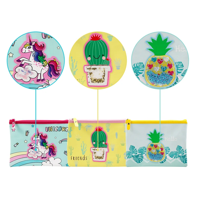 Лидер продаж 2021 amazon, комбинированная сумка для карандашей для школы и офиса, набор холщовых пеналов на молнии в наличии