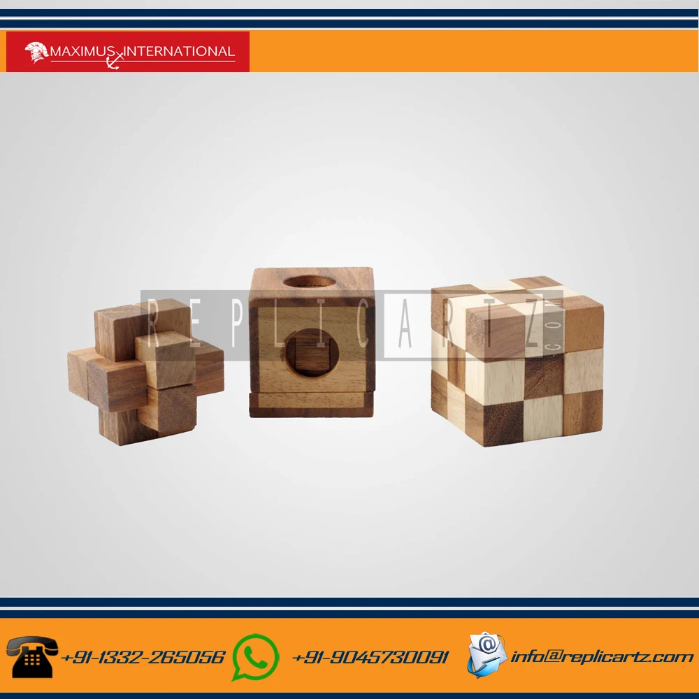Wooden Puzzle Box Wooden Toys Brain Teaser - Game Play for Baby & Kids Educational Toys