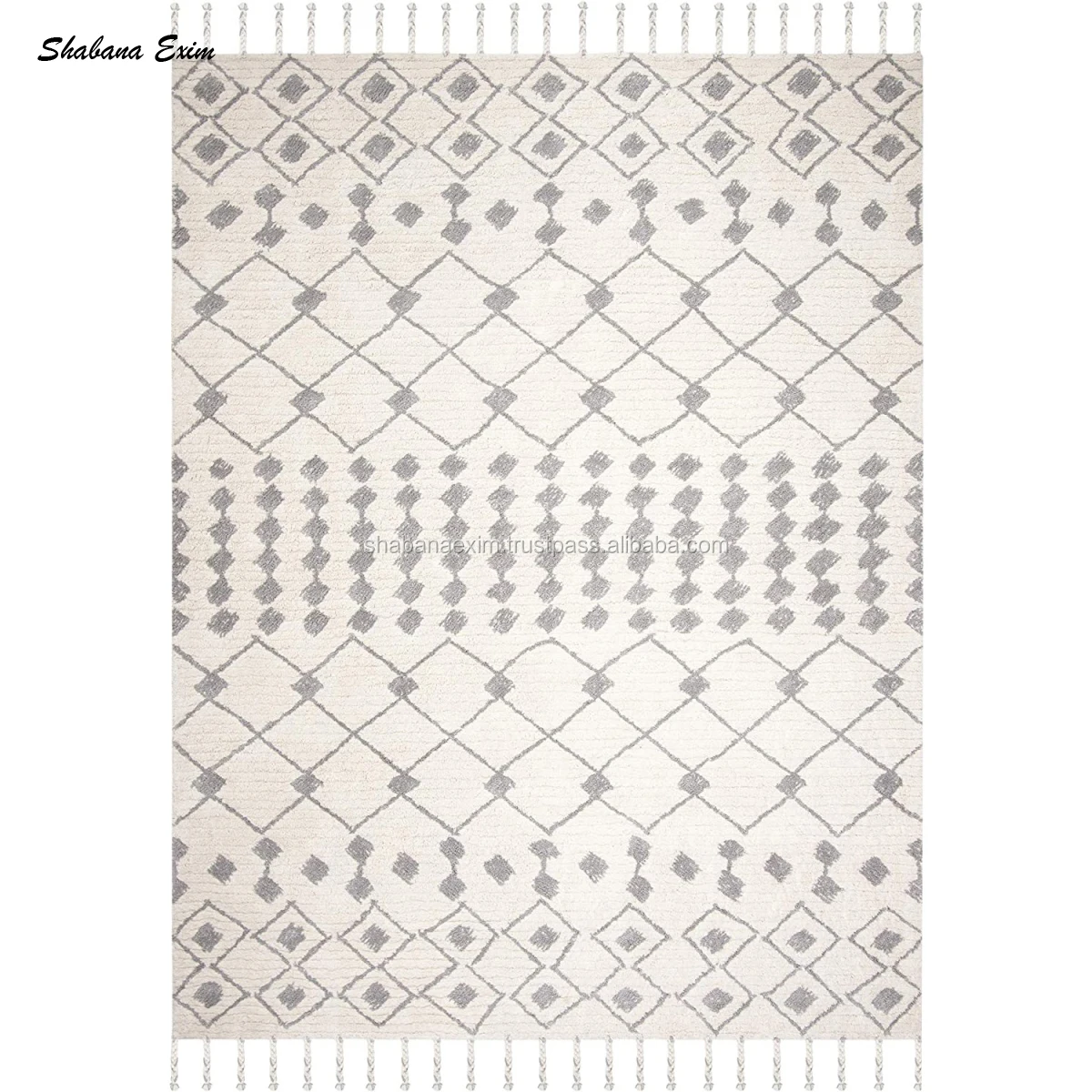 Большой богемный ковер для гостиной