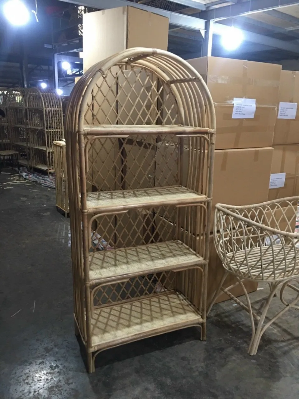 High Quality Rattan Wicker Bungalow Rattan Shelves/ Rattan Bookshelf / Rattan Furniture