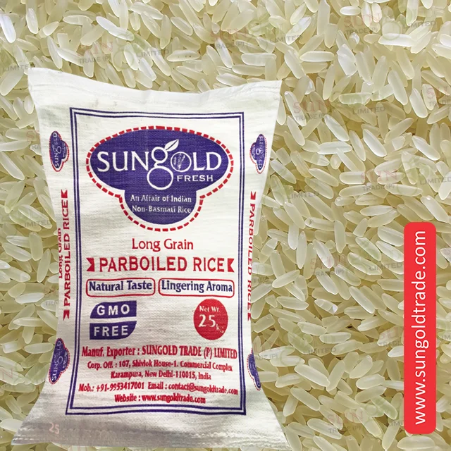 IR64 Long Grain Parboiled Rice in 25kg Bag