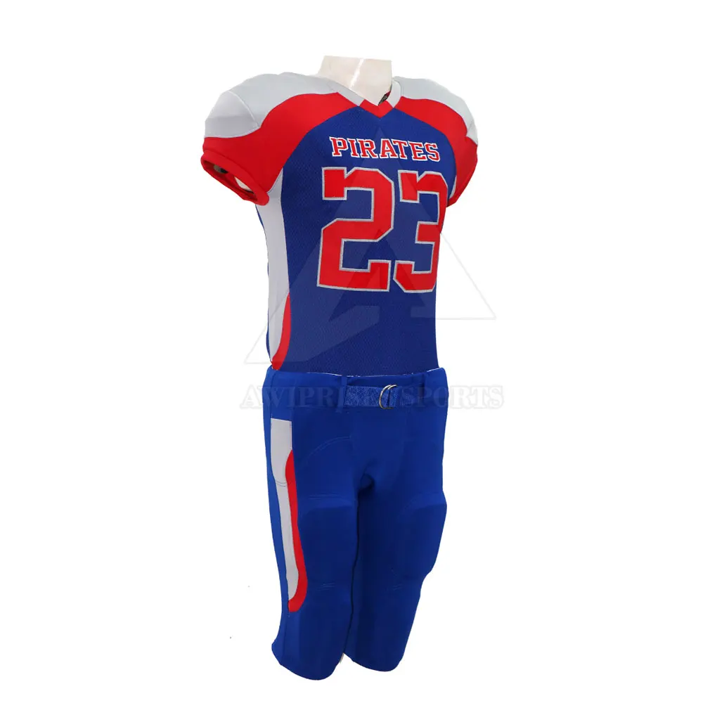 Durable American Football Uniform 100% Polyester American Football Uniform Custom Team Player Name American Football Uniform