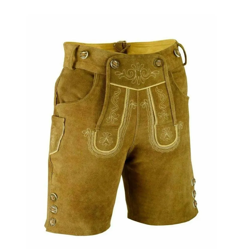 Trachten Mens German Bavarian Shorts Lederhosen Authentic Bundhosen Oktoberfest