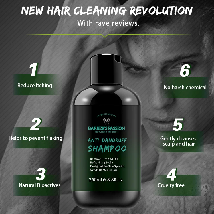 Private Label Custom Best Men Conditioner Anti-Dandruff Natural Hair Loss Organic Argan Oil Shampoo For Hair Care Shampoo Set