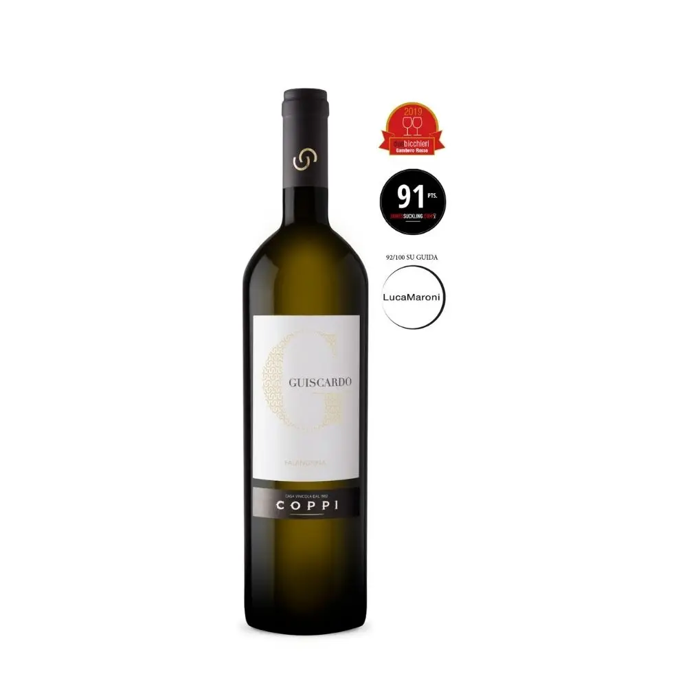 Сделано в Италии белое вино Falanghina «Guiscardo» золотого и желтого цвета итальянское сухое IGP pulia