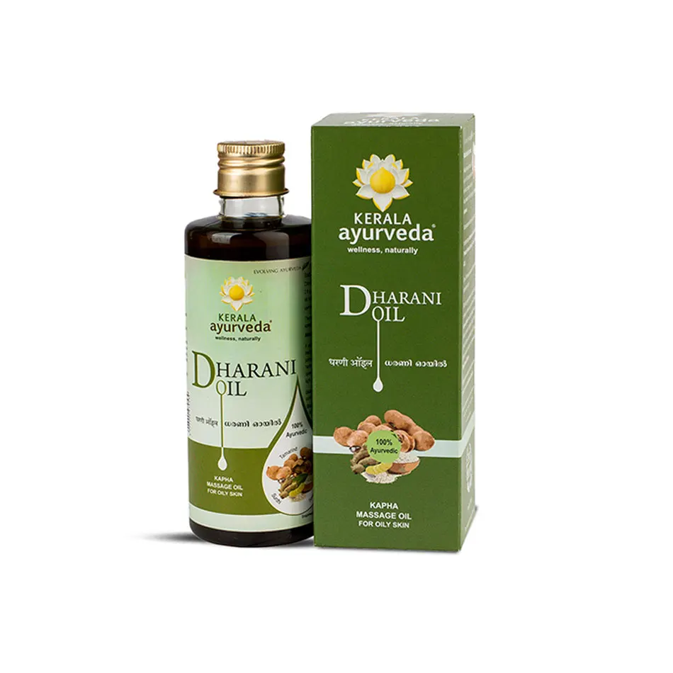 Масло Kerala Ayurveda Dharani, растительное масло для ухода за кожей, для светящейся кожи и лечения всех проблем с кожей в Индии