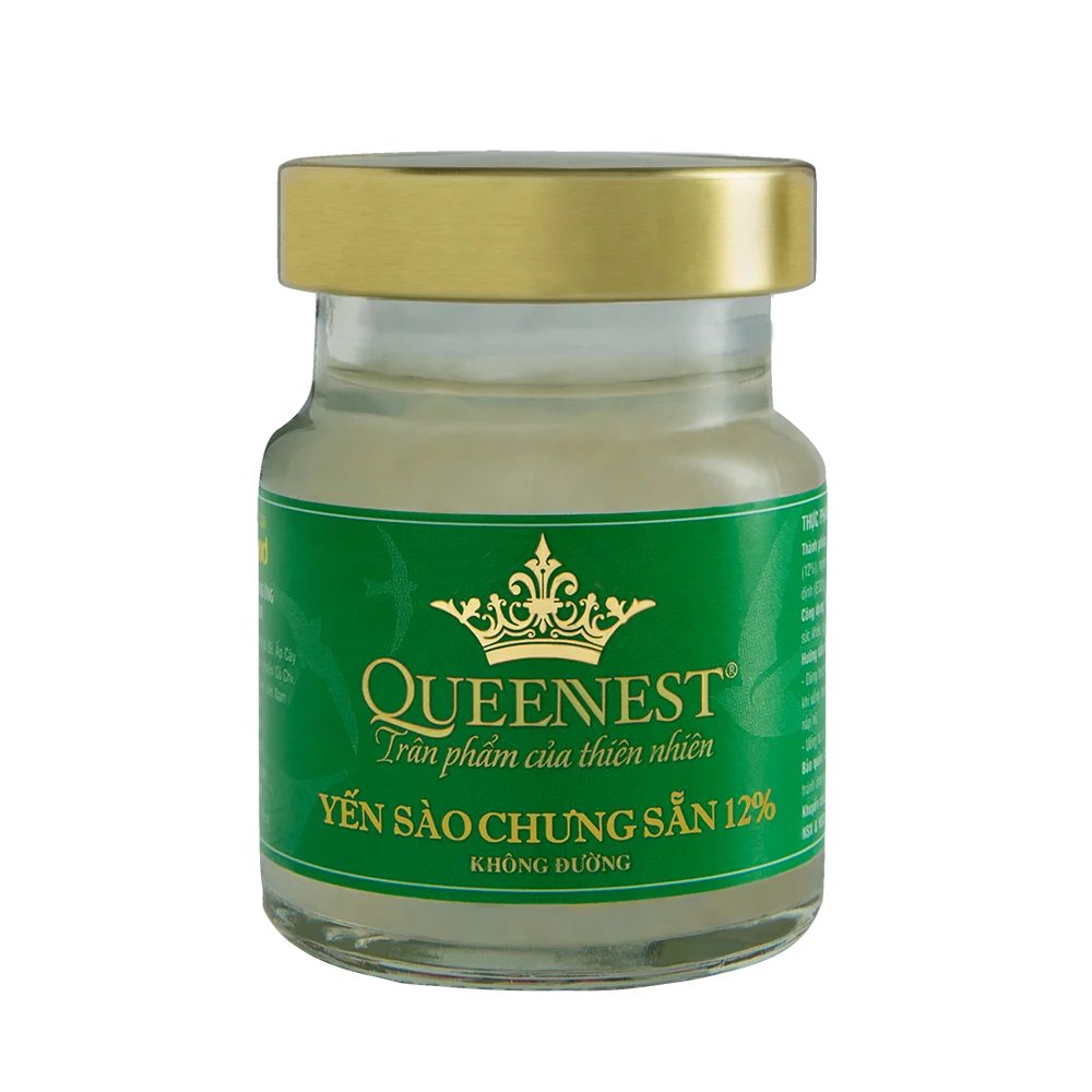 QUEENNEST подлинное Птичье гнездо 12%-без сахара (банка 70 мл) из Вьетнама