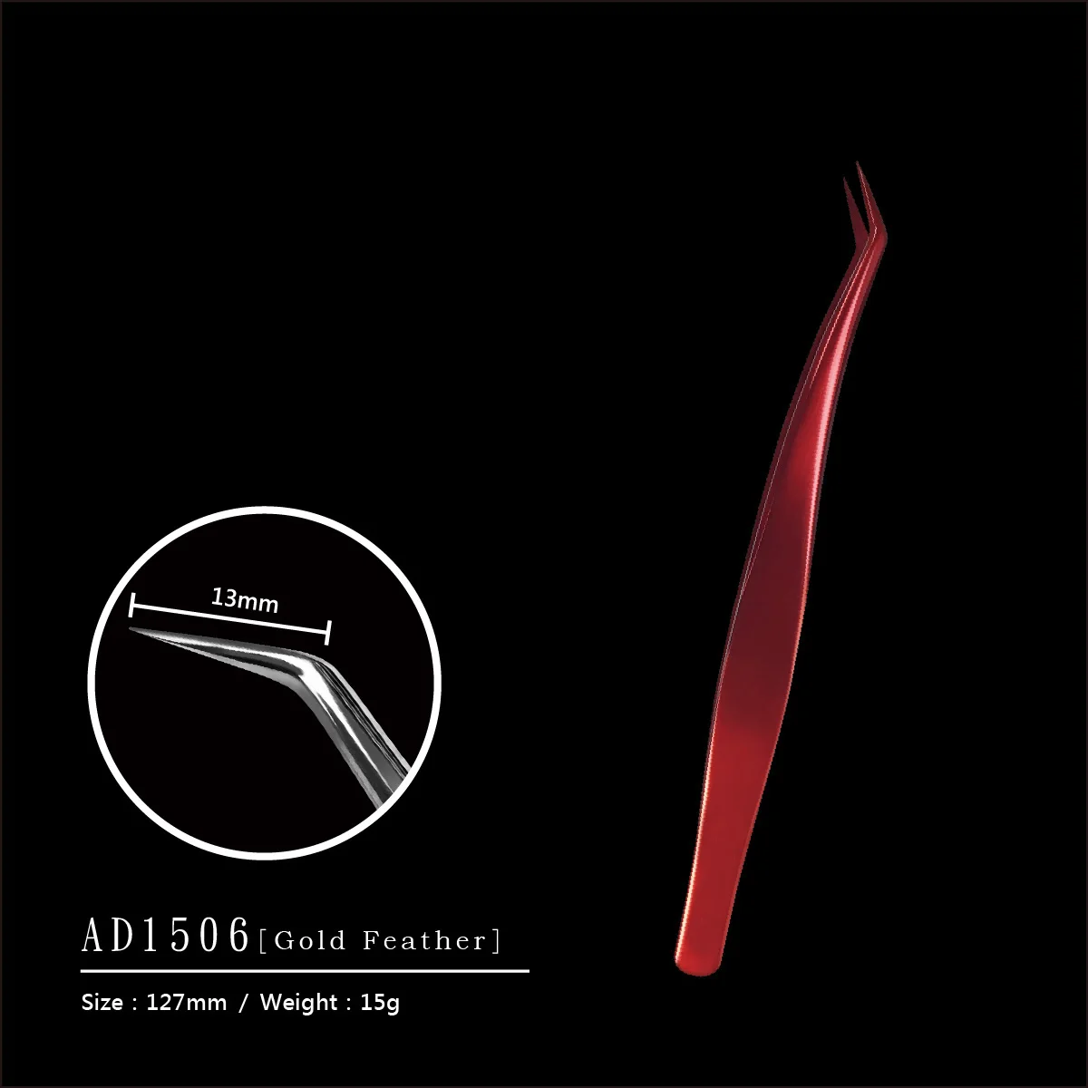 AD1506 OEM ODM Logo Taiwan Handmade Eyelash Extension lash Tweezers