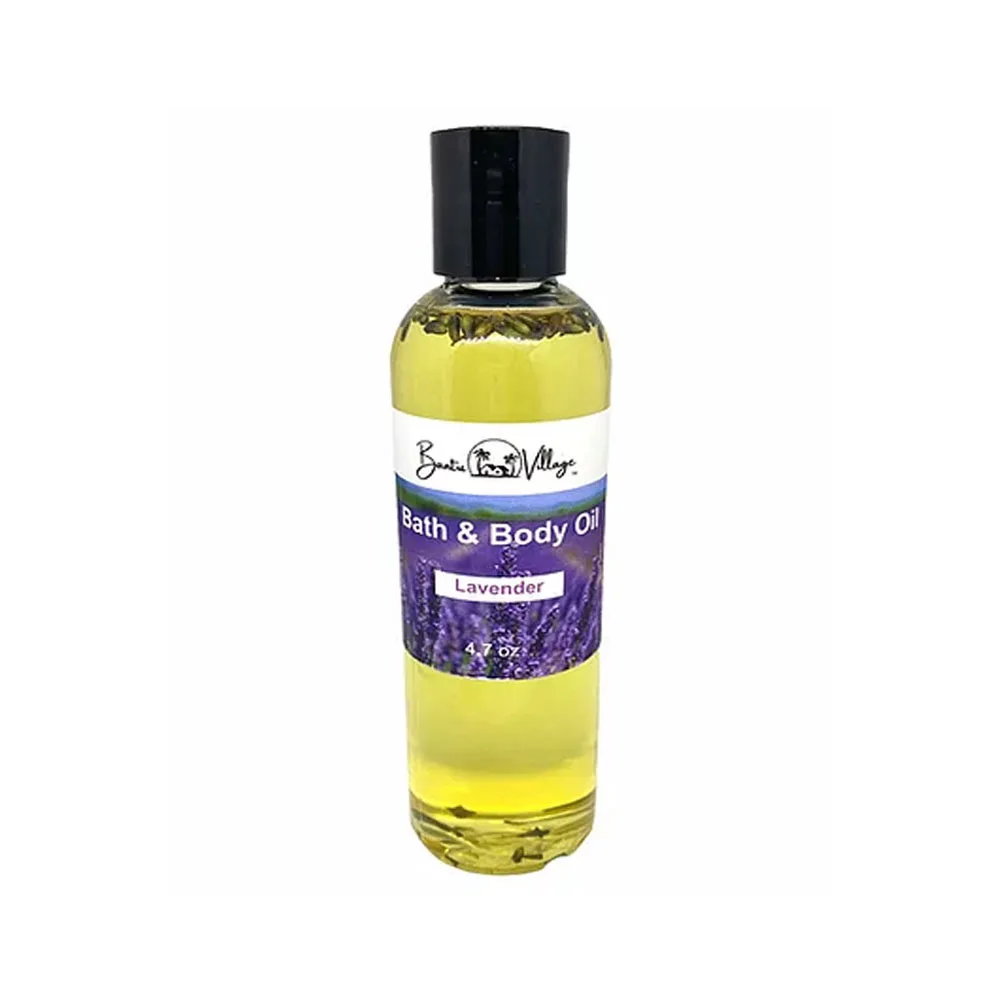 Natural Organic Bath & Body Oil Lavender Moisturizer Personal Care Reduces Stress Skin Care Nourishing Shea butter
