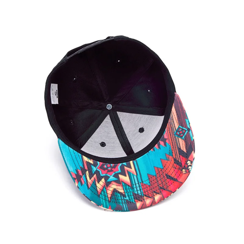 3D Printing Snap back Flat Brim Hat Street Dance Hip Printing Flat Bill Hawaiian Hats Design Your Own Snapback Cap/Hat