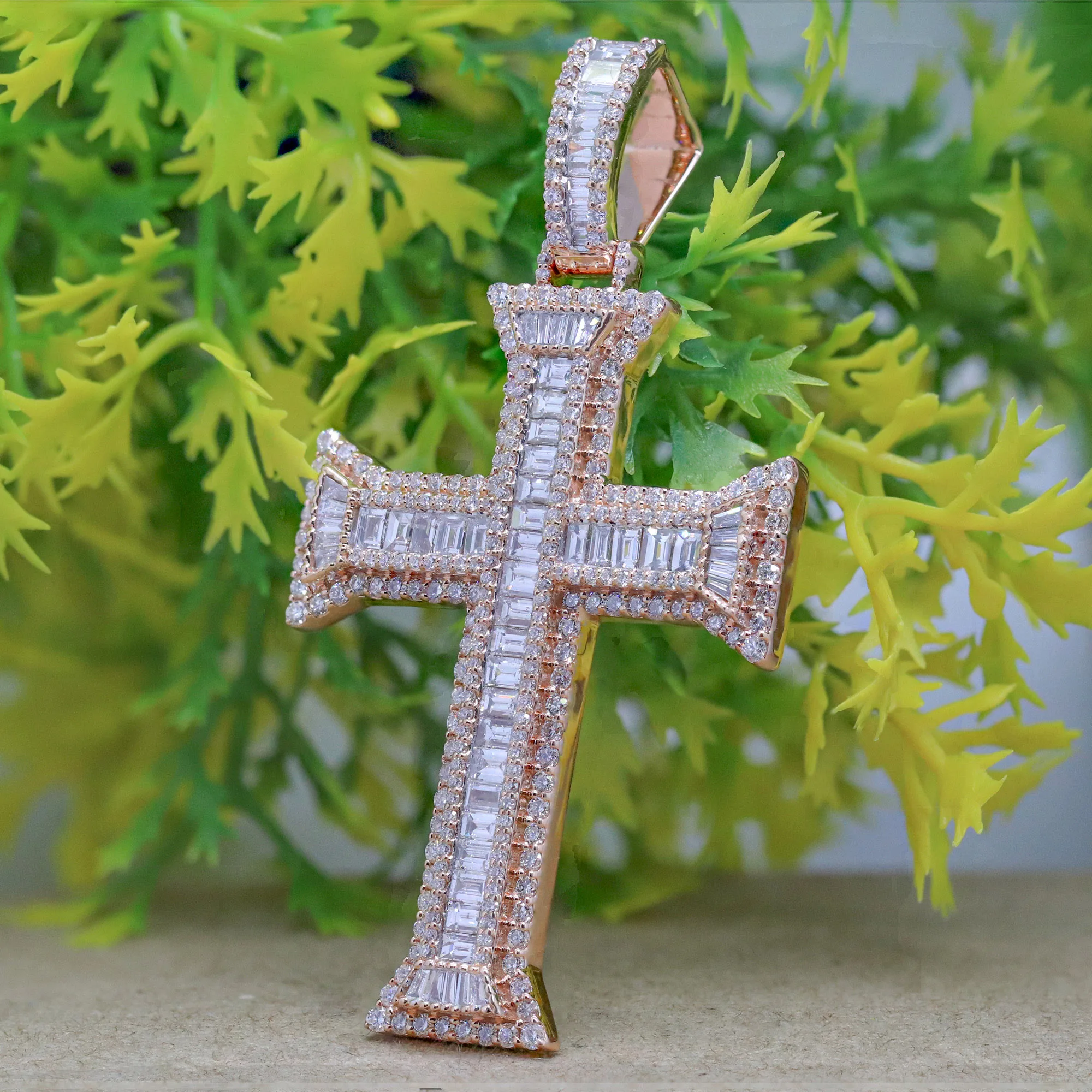  Подвеска с бриллиантами 14 30 гр/с подвеска из натурального золота к роскошные ювелирные украшения натуральных бриллиантов