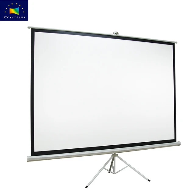 XY Screen 4:3 16:9 60 - 120 inch manual/tripod projector screen for hotel/school/home/office with No MOQ