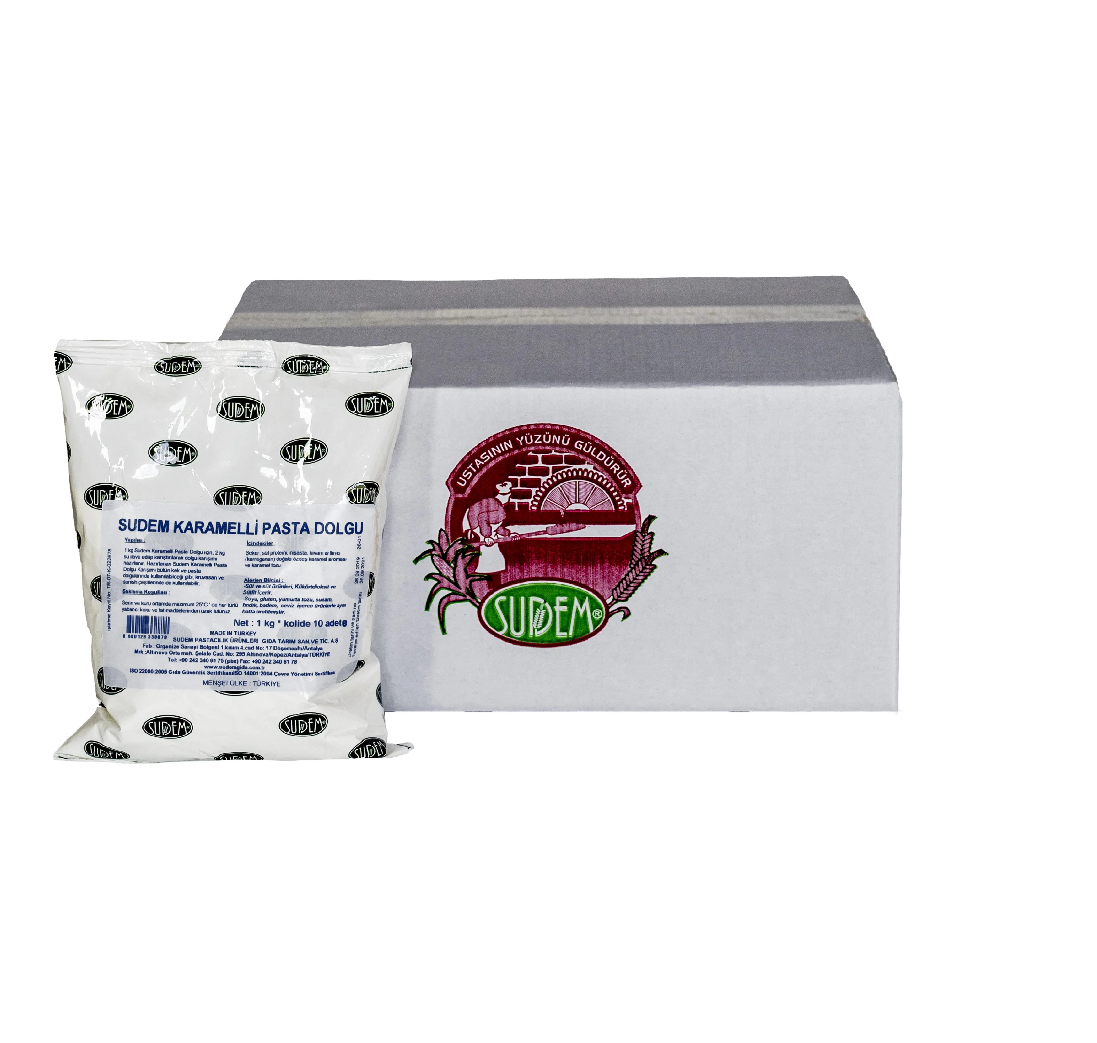 Sudem Caramel Pastry Filling Powder Instant Pastry Creme Mix Caramel Custard Powder