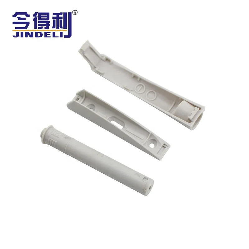 Furniture Hardware Light Grey Color Plastic Cabinet Magnetic Touch To Open Door Rebound Device Damper C28A