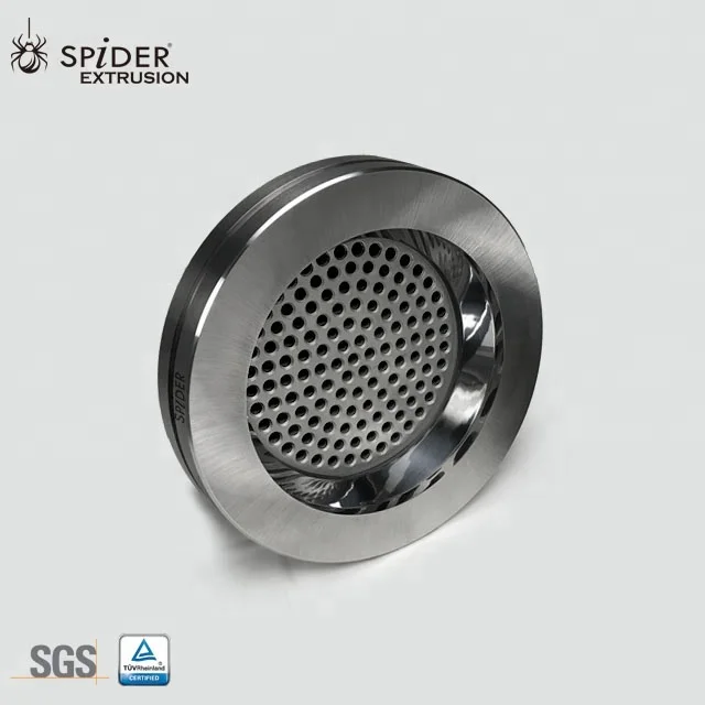 extruder breaker plate for flange plate extrusion head