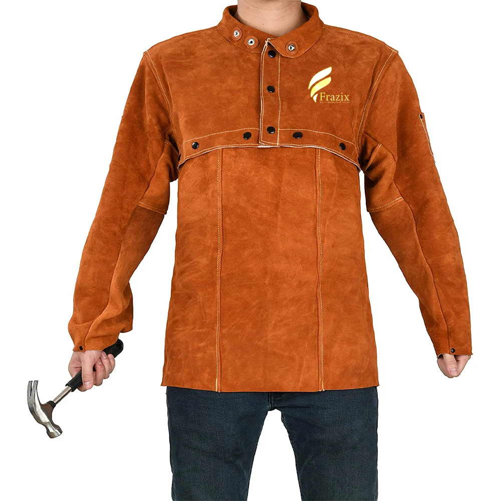 Split leather Welding Apron Welders Jacket Cow Leather Apron Welding Safety