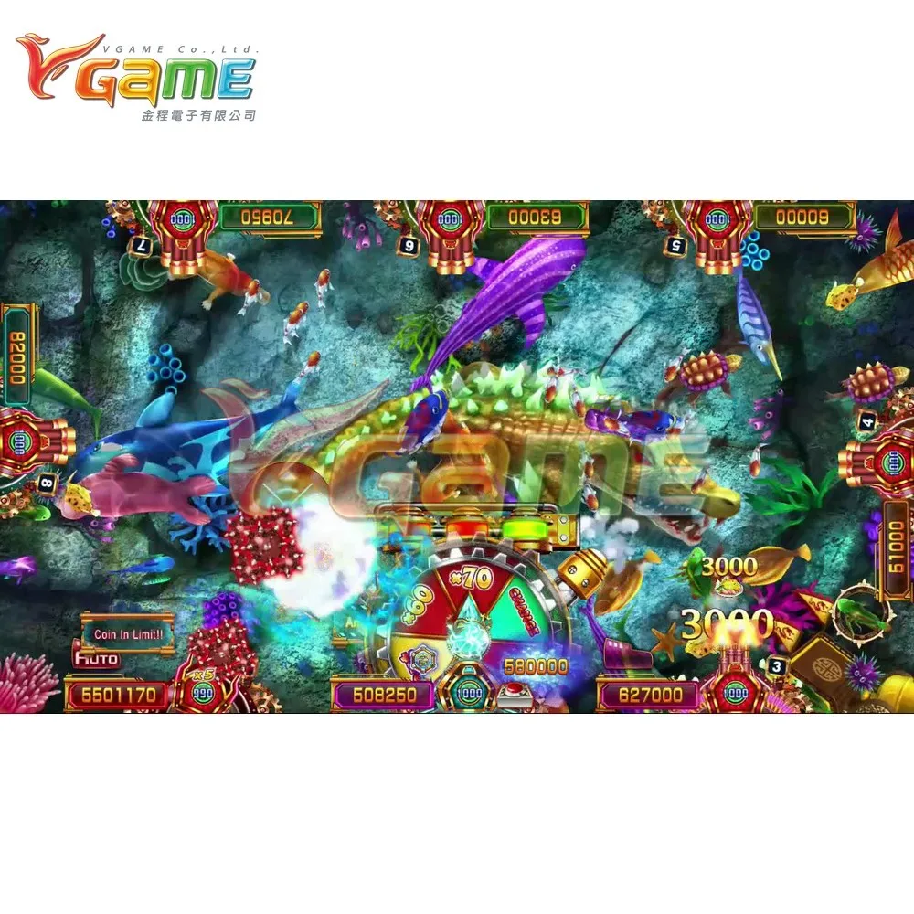 VGAME Video Fish Game Arcade Cabinet for Amusement Park