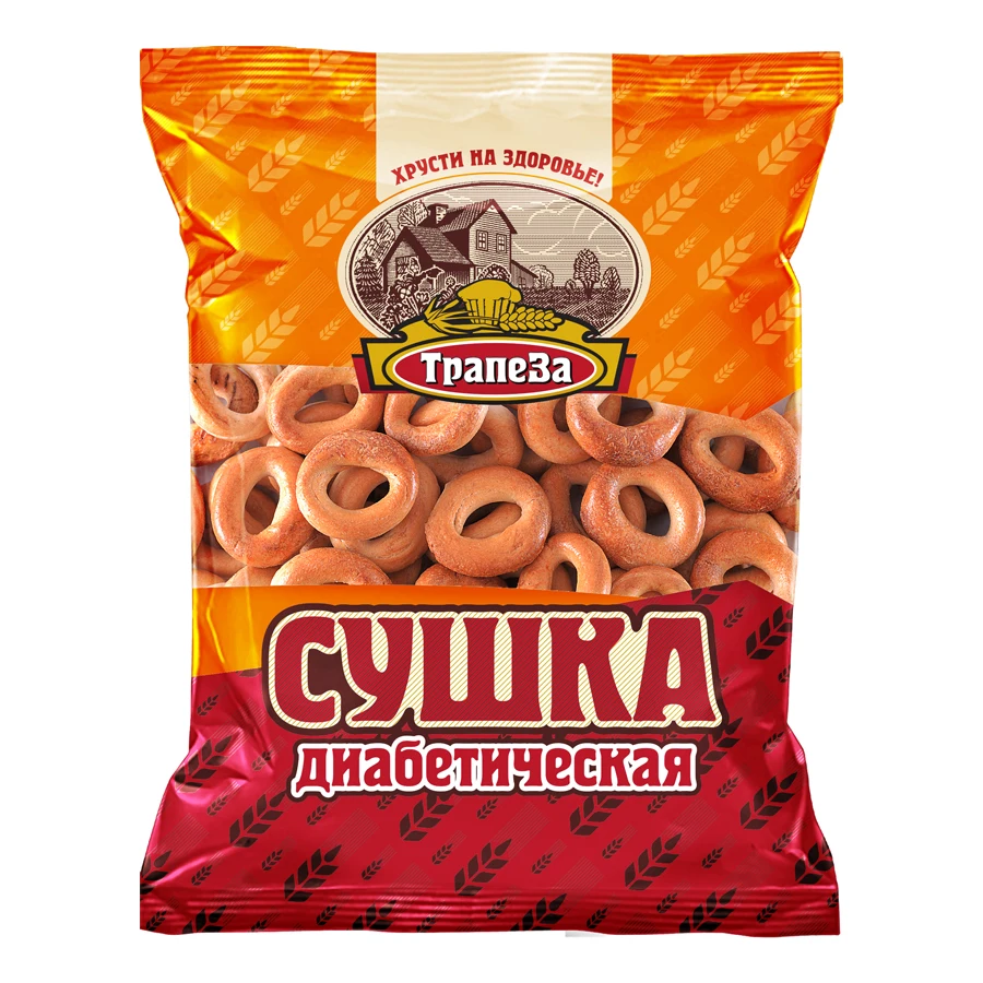 Highest Quality Bakery And Confectionery Products Trapeza Diabetic Baked Bread Rings, Healthy sweets without sugar
