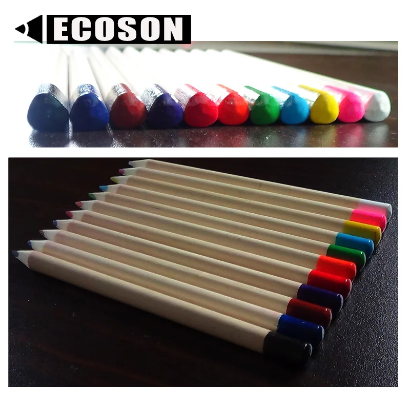 FREE SAMPLE Hexagonal Natural Wood Color FSC Certified Pencils Non-toxi Basswood Jumbo Highlighter Pencil with FSC Certification