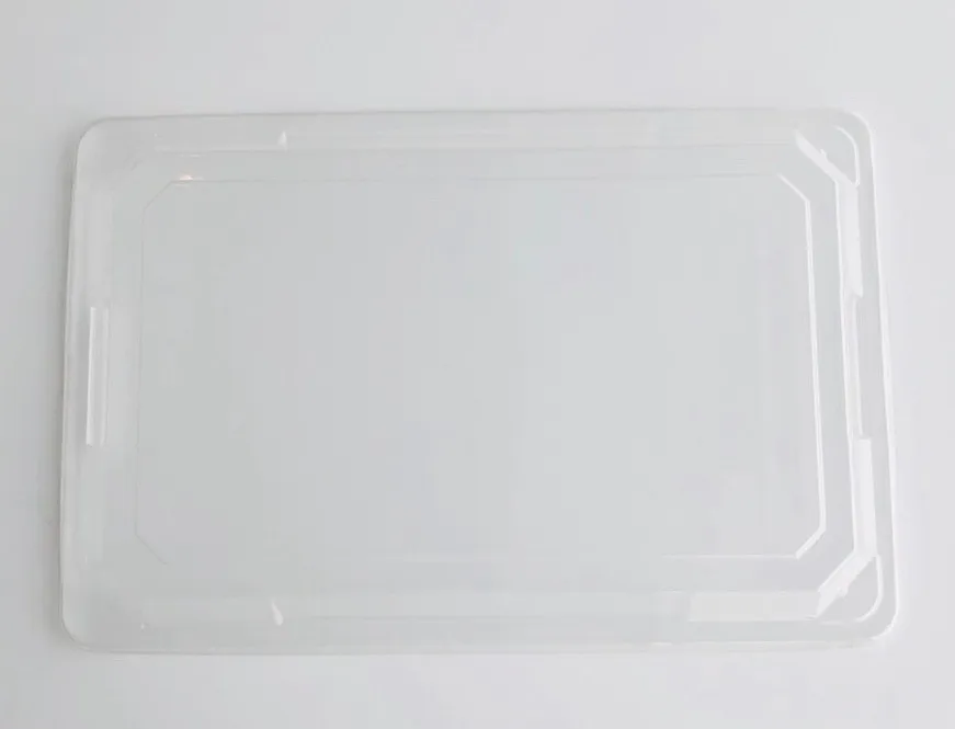 Disposable 5 compartment plastic blister sushi tray with clear lid rectangle 0-1L Japanese style color microwavable ppf takeout