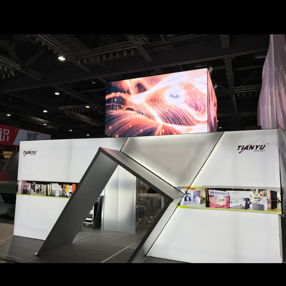 P2.81 indoor full color display screen LED advertising full color screen  used trade show equipment