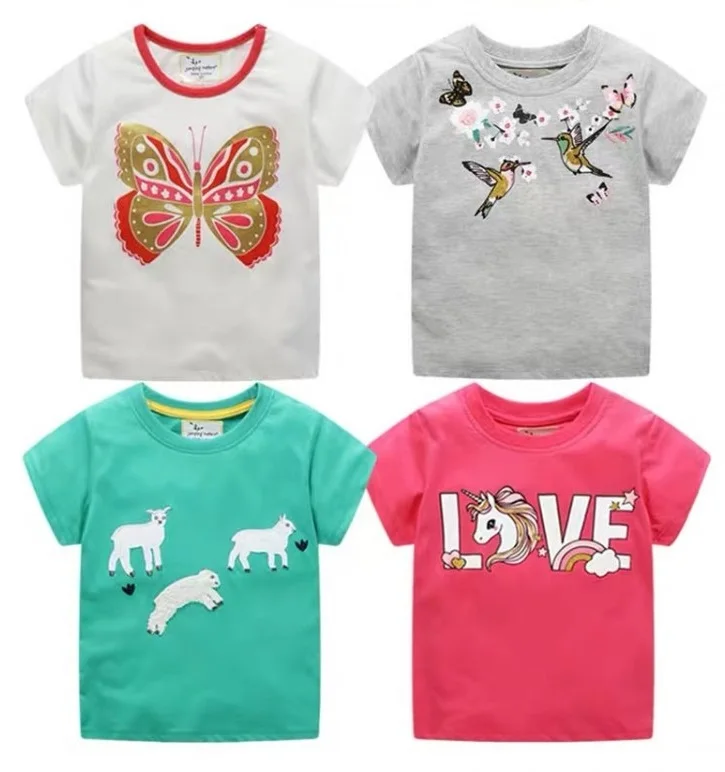 OEM service New style kids bulk t shirt short sleeve crew neck children short sleeve kids plain t shirt