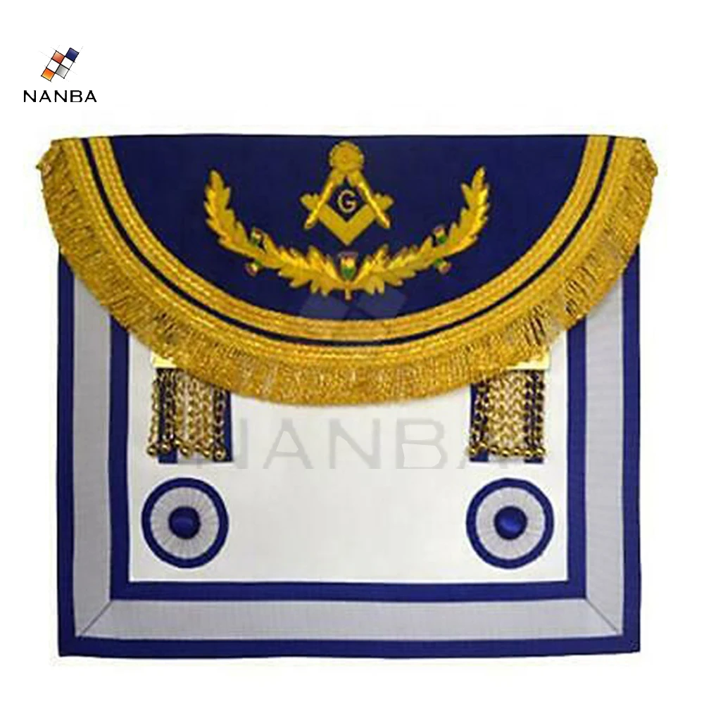 Фартук с ручной вышивкой Masonic last Master