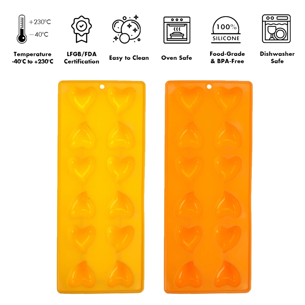 [Holar] Тайваньская силиконовая форма для шоколадных конфет 12 цветов