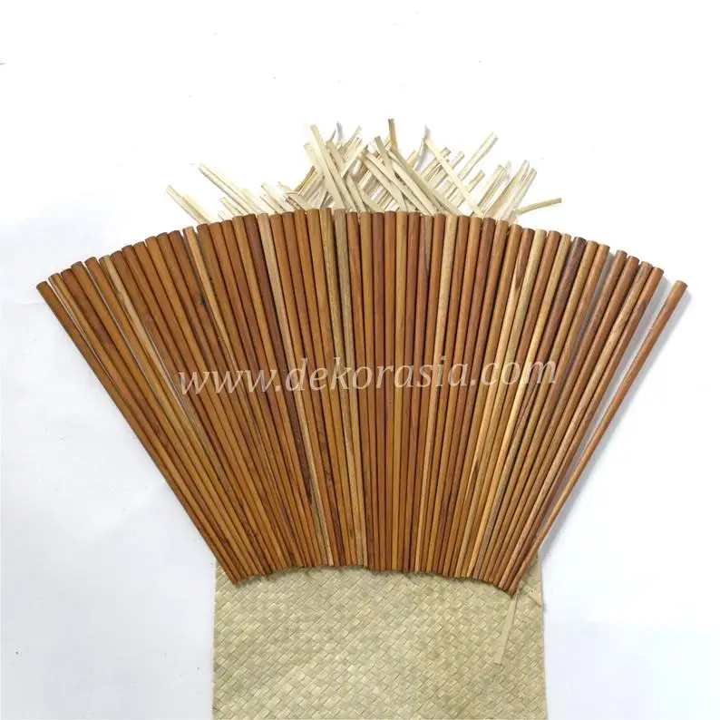 Chopsticks Teak Wooden in Length 9.5 Inches, Chopsticks Sushi Chopsticks Chinese Chopsticks Hashi, Natural Chopsticks Wood