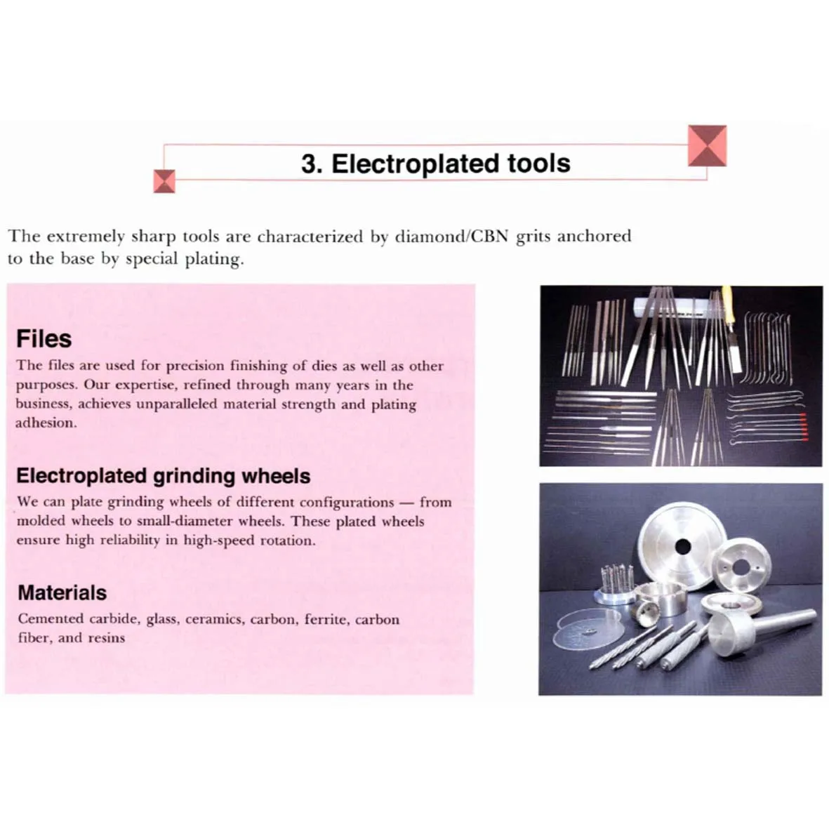 NDI NAGOYA DIAMOND Japanese cnc machine diamond cutting tools grinding wheels high precision