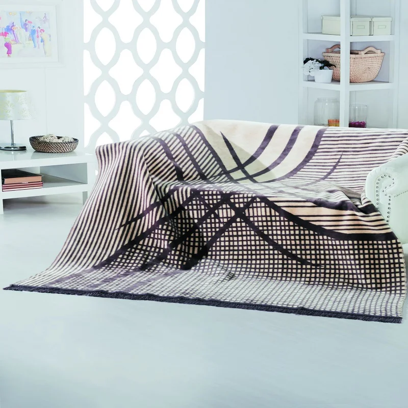 Jacquard Woven Blanket Acrylic For Hotel And Home