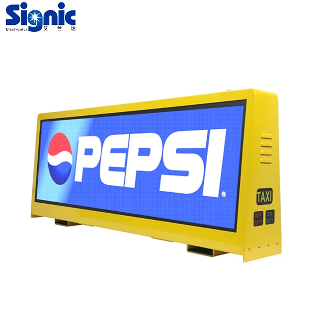 Full color led screen display for taxi taxi top led display p5 full color taxi led screen