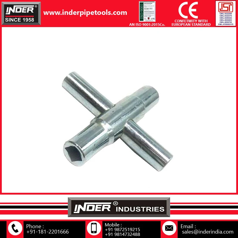 Высококачественный четырехсторонний водопроводный ключ многофункциональный промышленный OEM-класс Настраиваемый напрямую от индийского