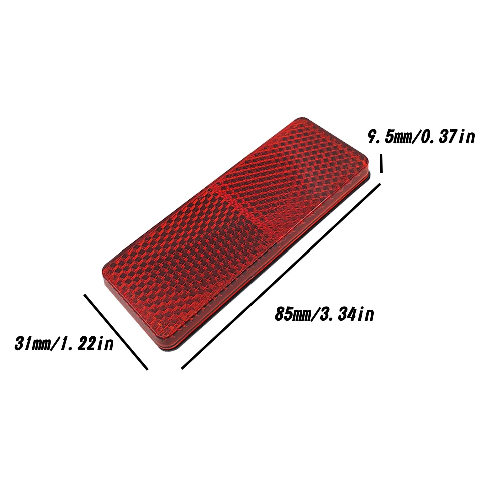85*31 mm abs plastic kit motorbike accessories motorcycle reflective reflex reflector for scooter