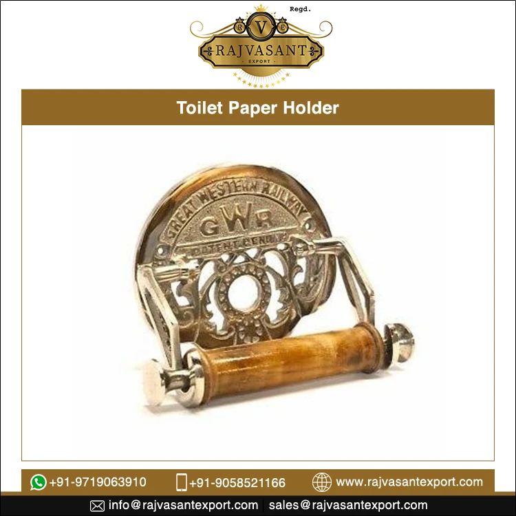 Antique Pattern Victorian Style Cast Iron wall mounted Bathroom Toilet Paper Holder GWR Vintage Toilet Roll Loo Paper Holder