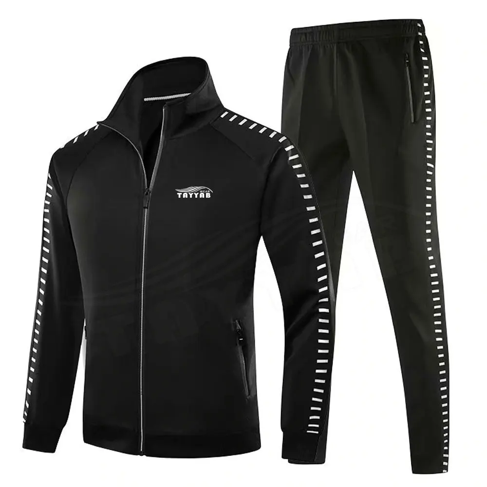 
Спортивная одежда на заказ, тренировочный Повседневный Спортивный костюм с принтом, спортивные костюмы из 2 предметов, черный, белый костюм для бега 