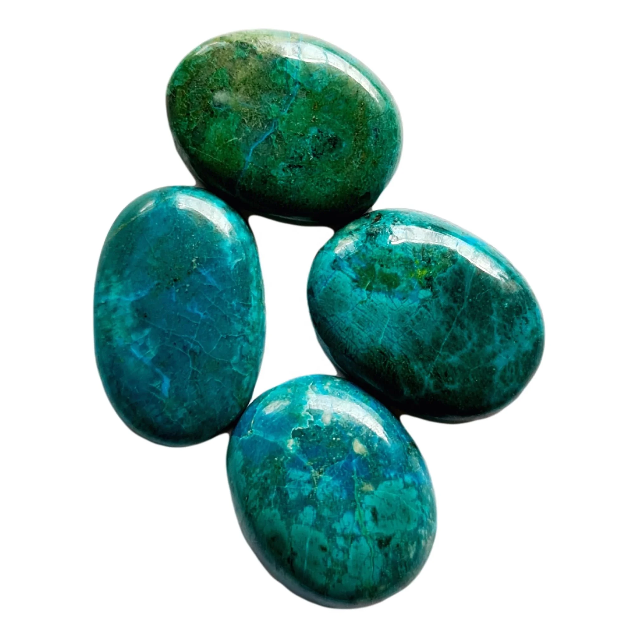 
Голубые Зеленые Кабошоны с драгоценными камнями хризоколла 