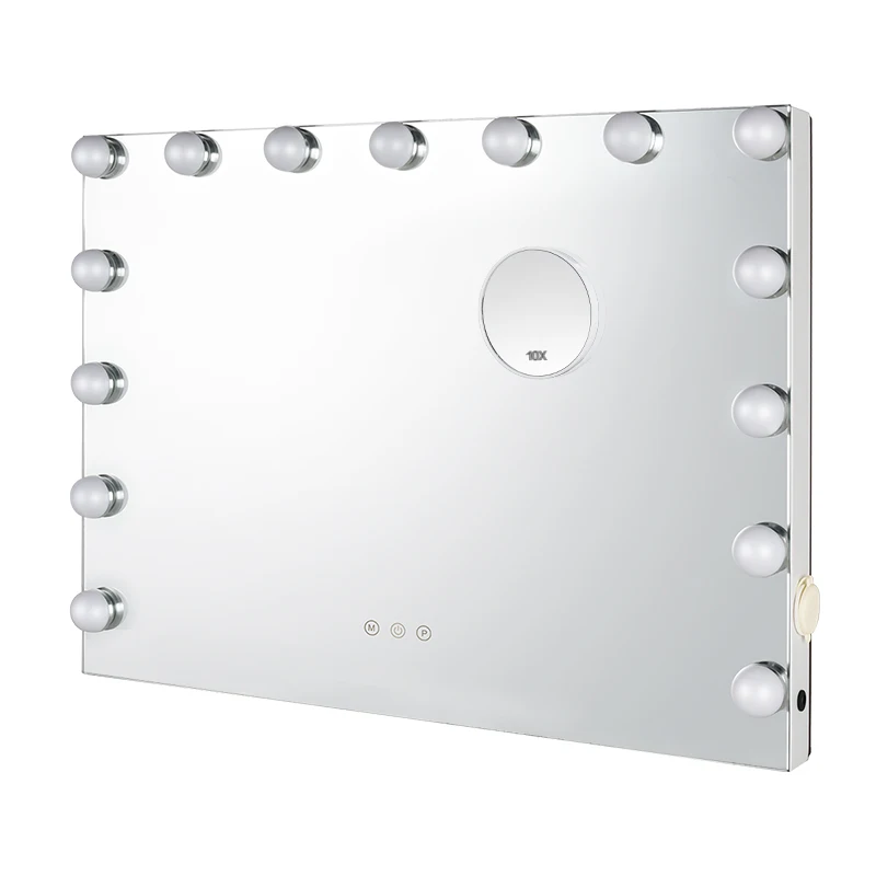 Производители макияжа, 15 лампочек, настенные лампочки для макияжа, освещенные косметические лампы для туалетного столика, голливудское зеркало Gmm2010