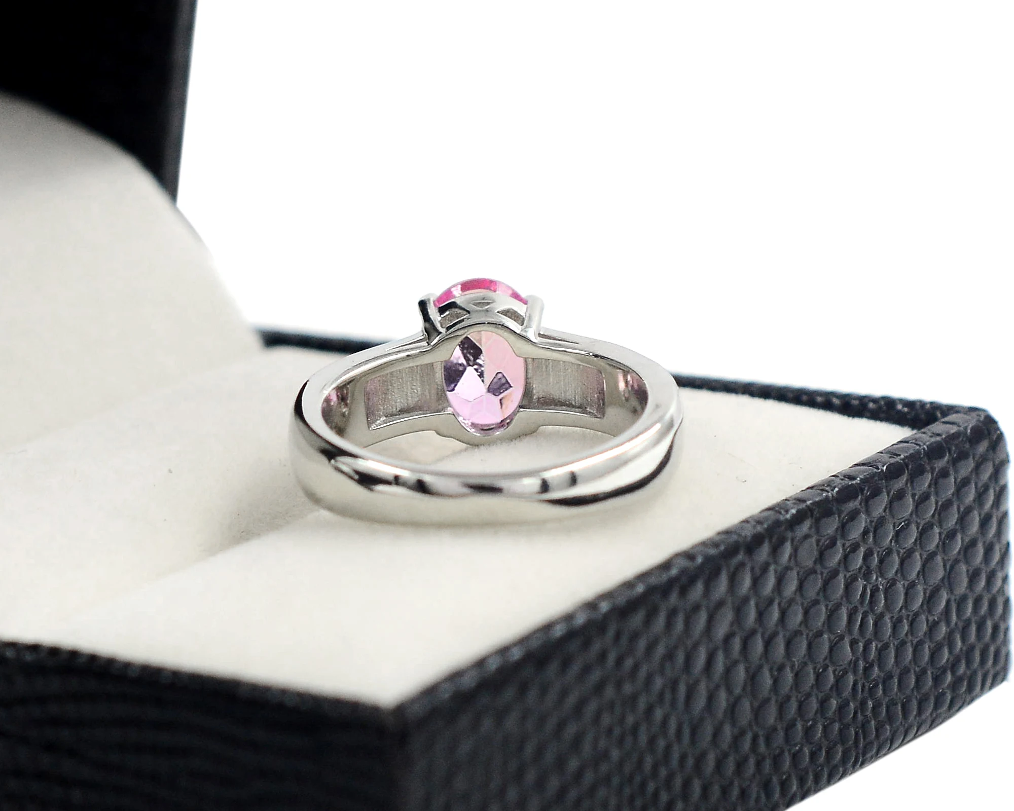 High Quality Pink Topaz 9x7 MM Natural Gemstone 925 Solid Silver For Women Designer Jewelry Ring By Direct Supply From Factory